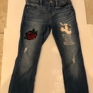 Abercrombie kids Flip sequin NWOT Jeans